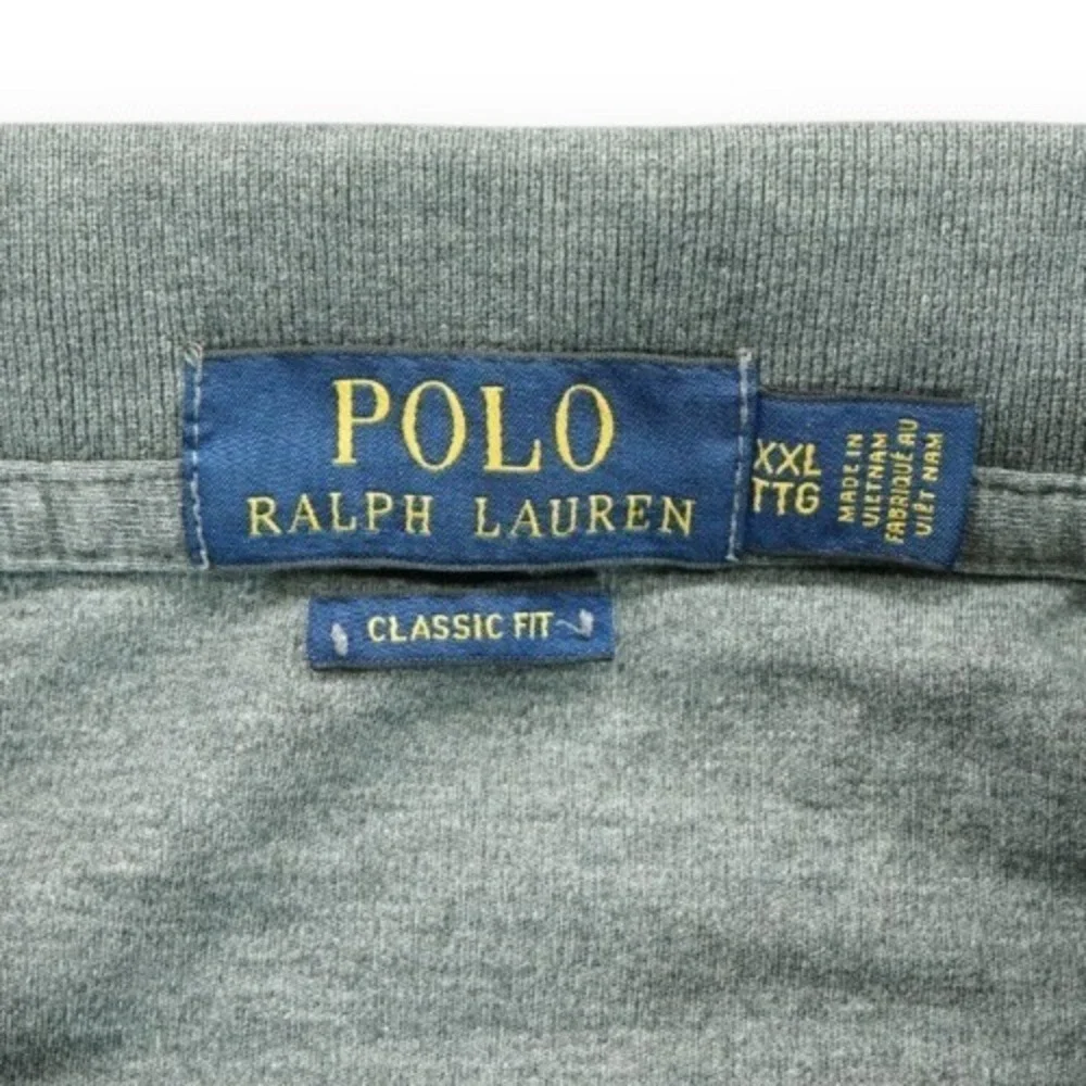 Polo Ralph Lauren Men's Cotton Collared Short Sleeve Polo Shirt Gray Size XXL‎